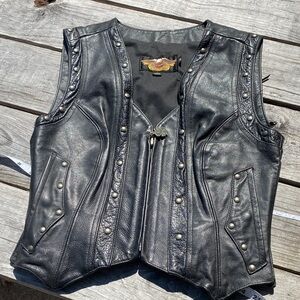 Harley-Davidson Black Leather Vest